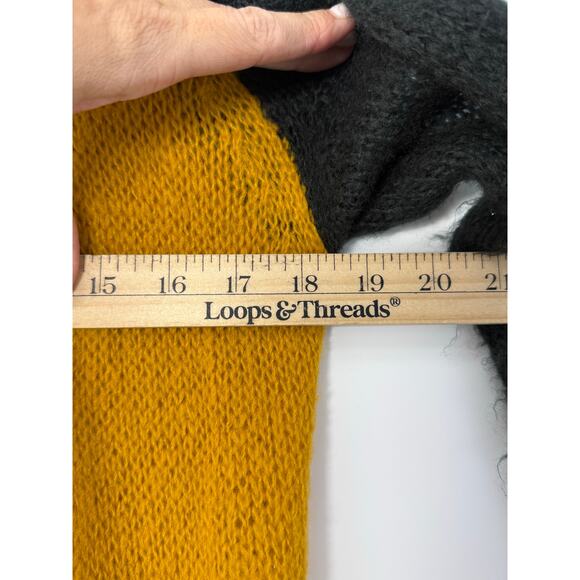 Wooden Ships Anthropologie Colorblock Open Knit Cardigan Women S/M Boho Cozy - Picture 8 of 9